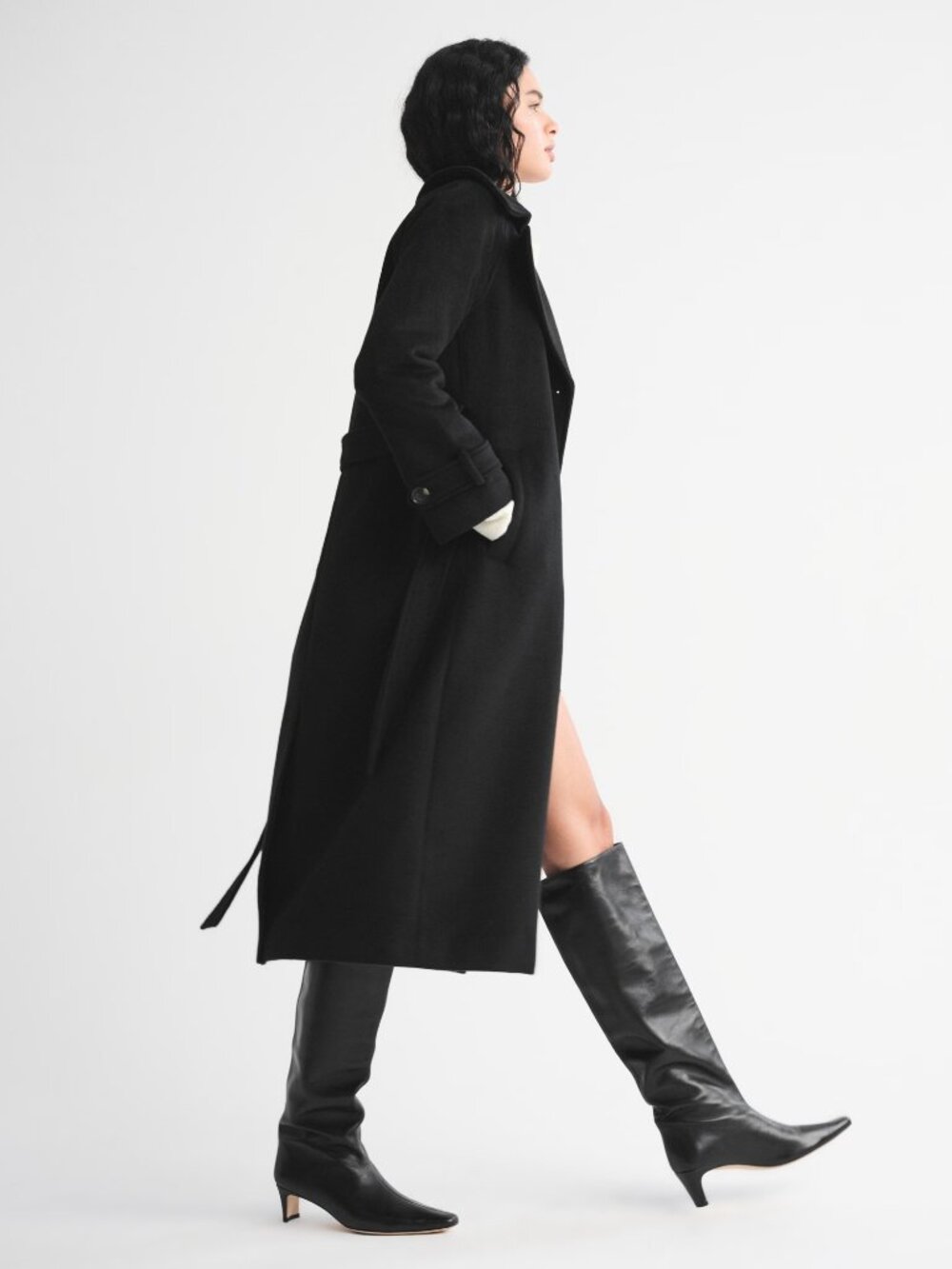 carrie wool-blend trench coat